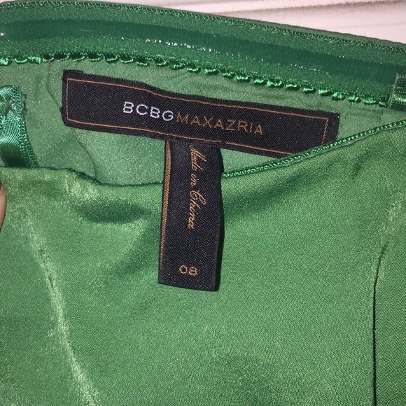 Green BCBG Sweetheart neckline strapless dress - Picture 2 of 4